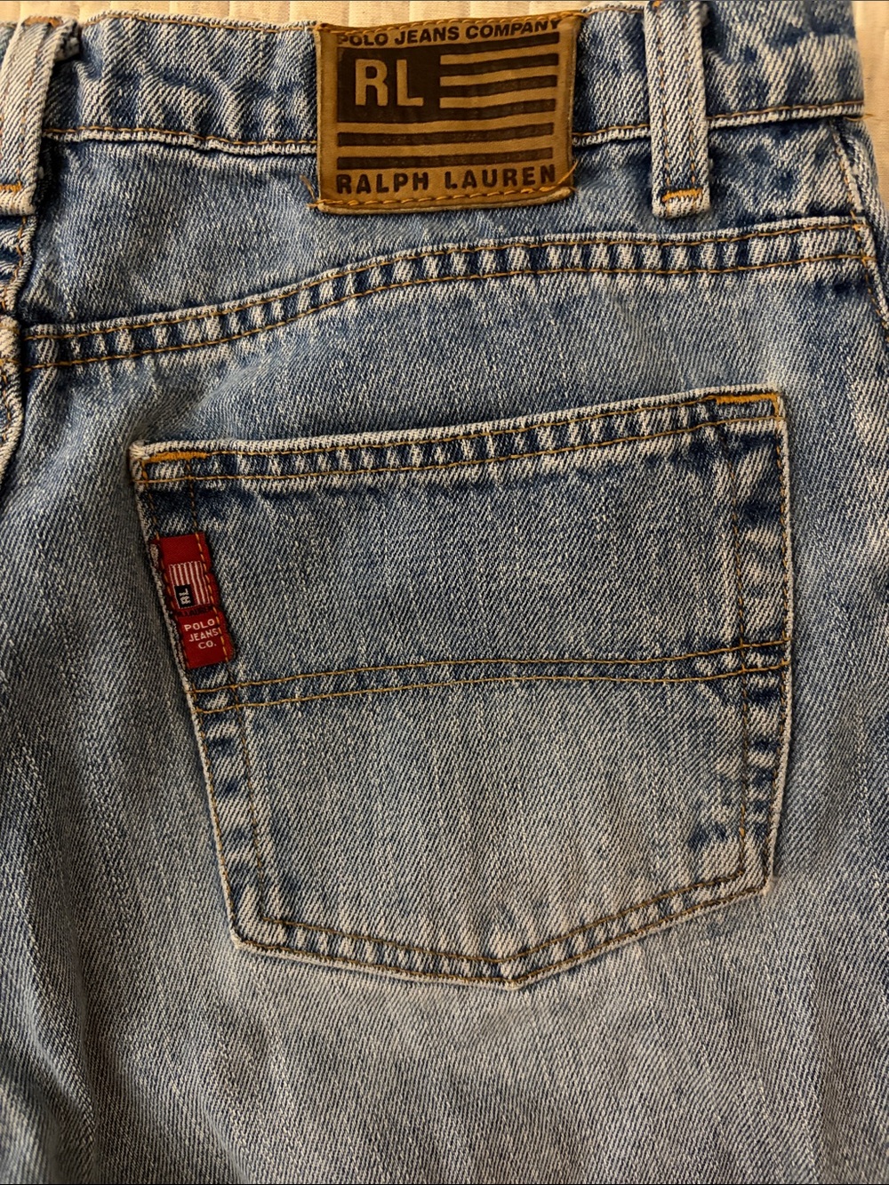 Polo by Ralph Lauren Women's Relaxed Light Blue Denim Jeans - Picture 3 of 3